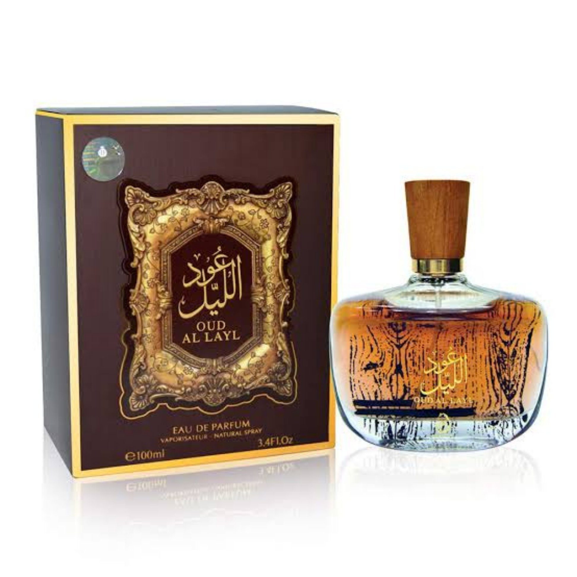 Oud Al Layl By Arabiyat EDP – Deep Oud, Amber and Rose | 24 hours lasting guarantee
