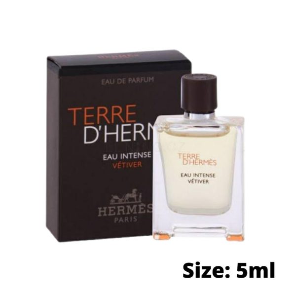 Terre D'Hermes Eau Intense Vetiver EDP Mini Perfume For Men (5ml)
