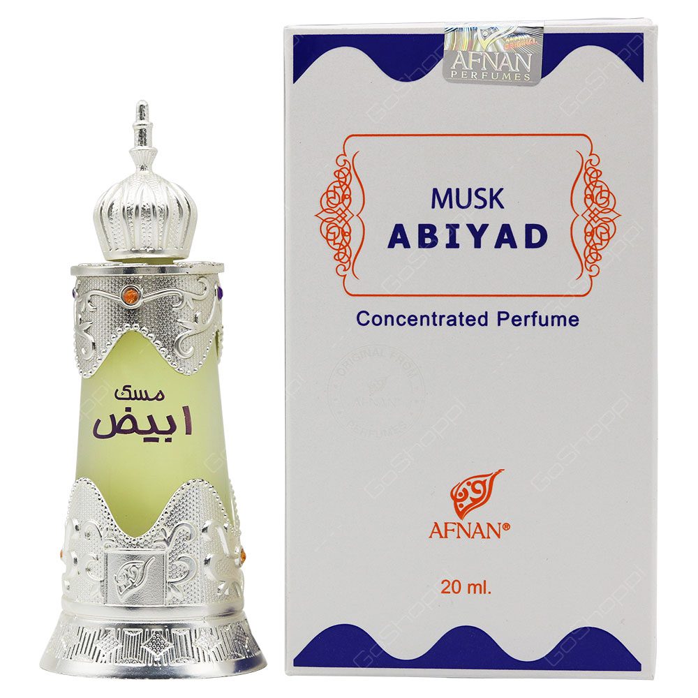 Afnan Musk Abiyad Concentrated Perfume Oil Attar 20ml