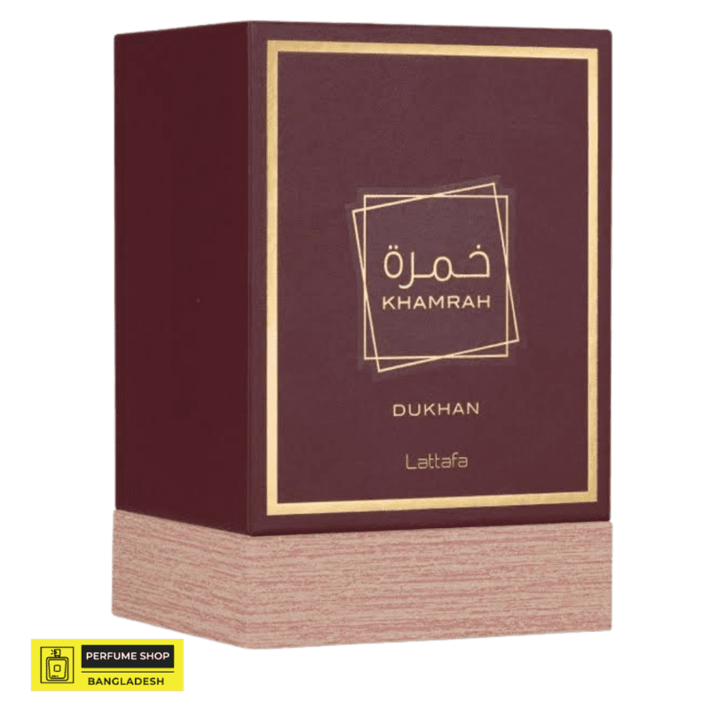Khamrah Dukhan EDP 100ML by Lattafa | A Fusion of Mandarin, Pimento & Amber, Creating an Exotic & Captivating Allure