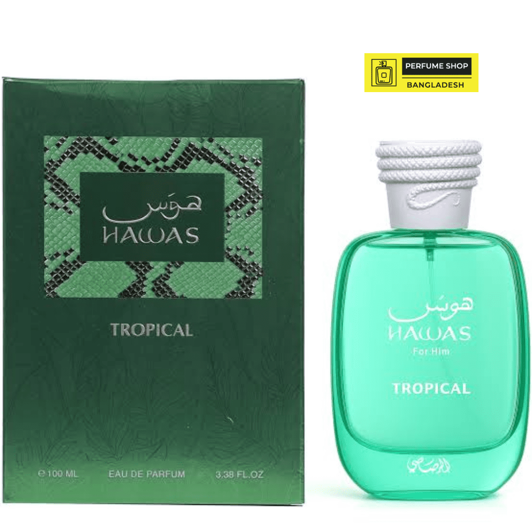 Rasasi Hawas Tropical Perfume for Men 100ml EDP | Exotic & Refreshing Tropical Fragrance