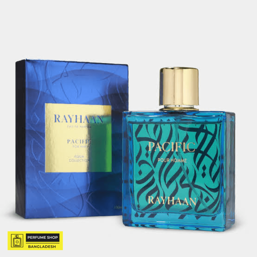 Rayhaan Pacific Perfume – Fresh Aquatic Unisex Fragrance with Long-Lasting Scent 100ml EDP