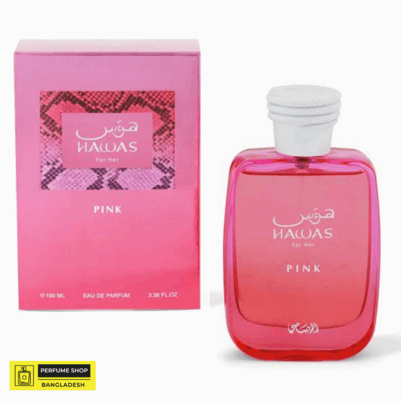 Rasasi Hawas Pink For Her EDP 100ml – Long-Lasting Floral Fruity Fragrance for Women