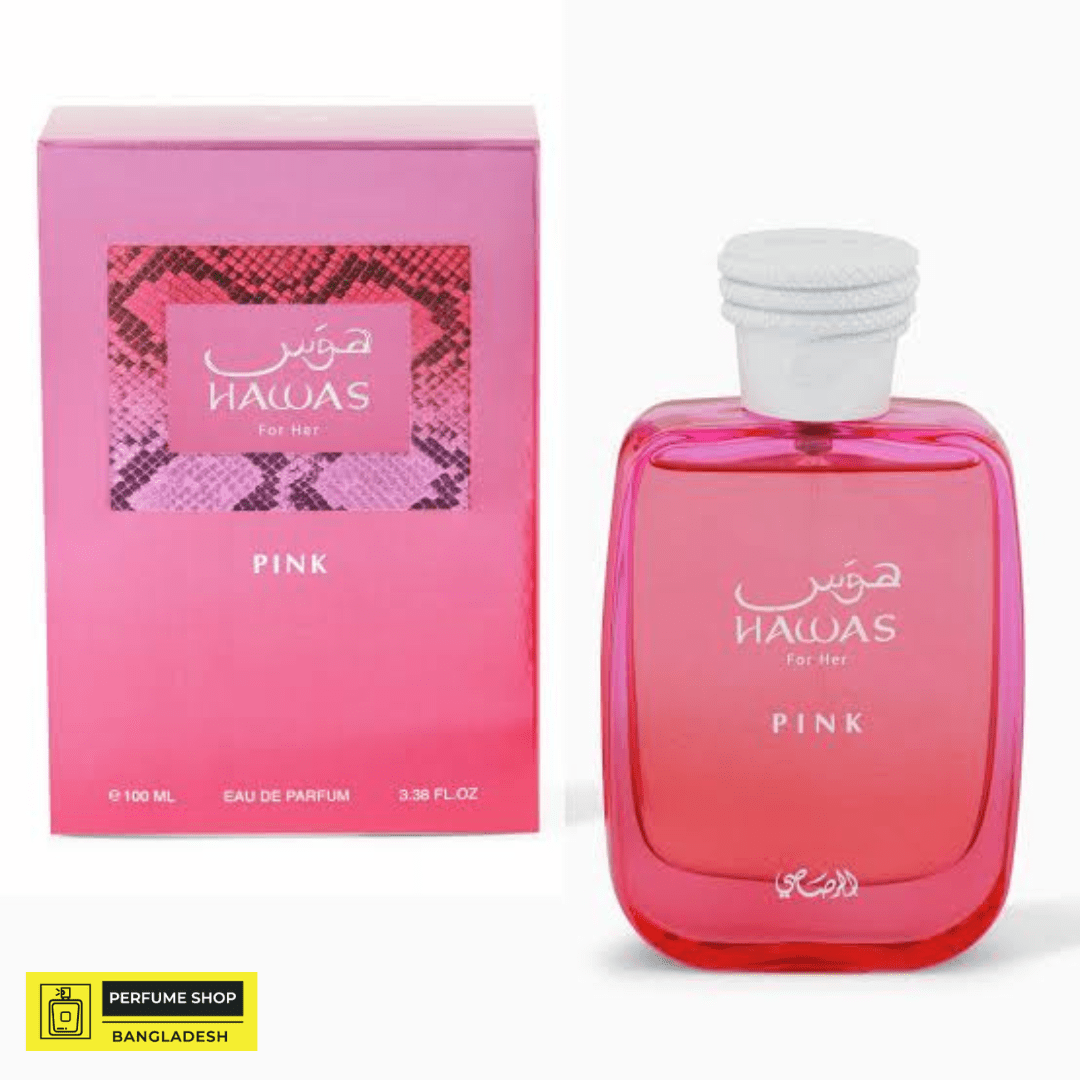 Rasasi Hawas Pink For Her EDP 100ml – Long-Lasting Floral Fruity Fragrance for Women