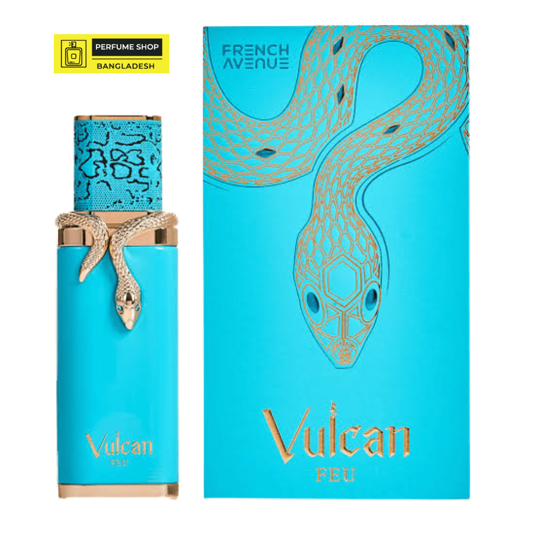 French Avenue Vulcan Feu EDP 100ml By Fragrance World – Tropical Mango Citrus Perfume – Long-Lasting Summer Fragrance