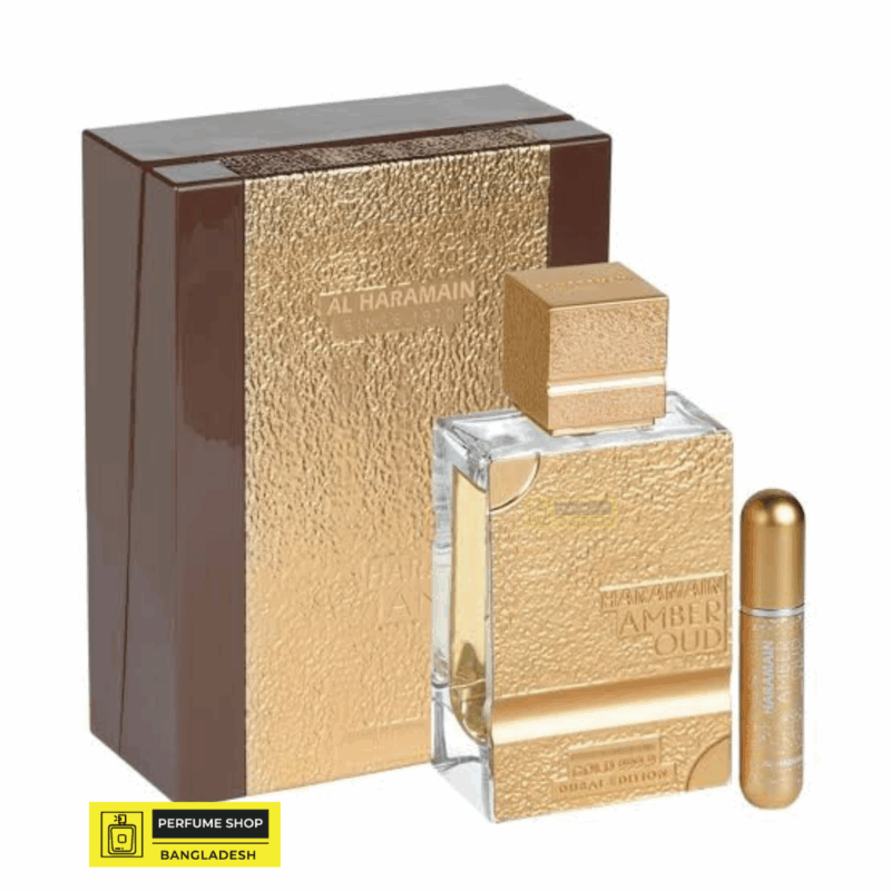 Al Haramain Amber Oud Gold 999.9 Dubai Edition – Extrait de Parfum 100ml | Unisex Luxury Fragrance with Gold Flakes