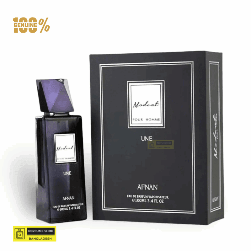 Afnan Modest Pour Homme UNE 100ml EDP – Men’s Aromatic Spicy Fragrance | Best dupe of Sauvage