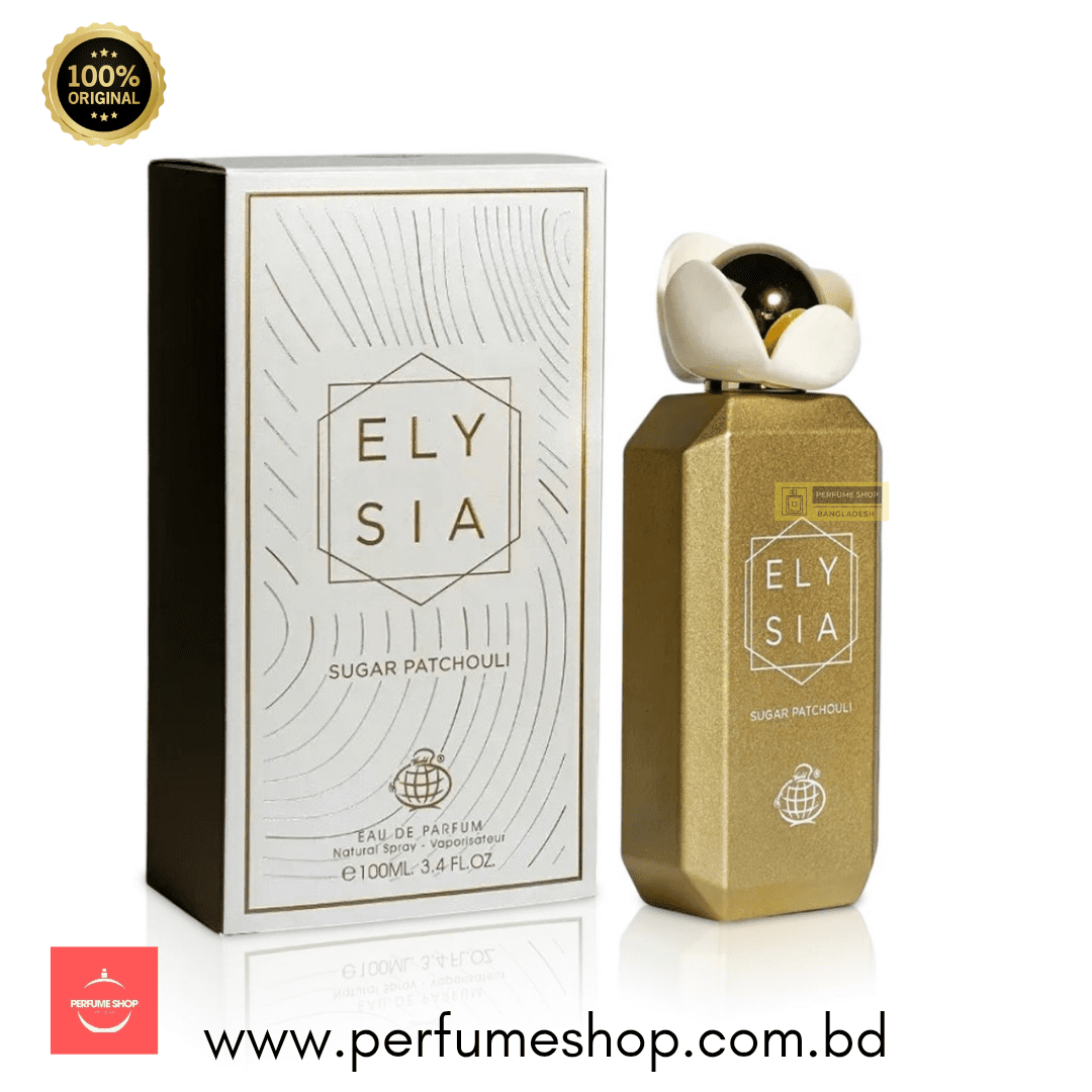 Fragrance World Elysia Sugar Patchouli 100ml EDP | Inspired by Kayali's Vanilla Royale Sugared Patchouli | 64