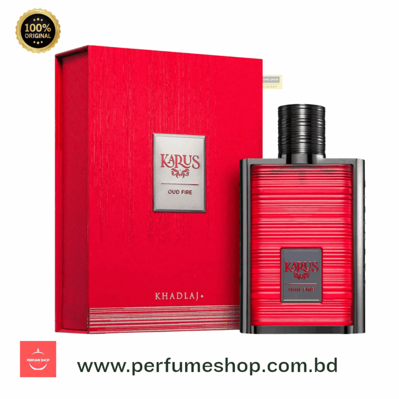 Karus Oud Fire by Khadlaj | 100 ml EDP – Intense Woody-Smoky Oud Fragrance