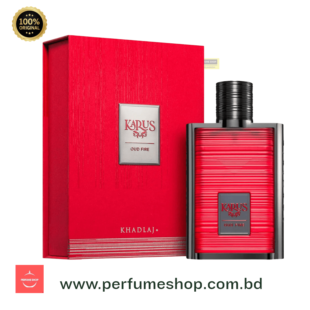 Karus Oud Fire by Khadlaj | 100 ml EDP – Intense Woody-Smoky Oud Fragrance