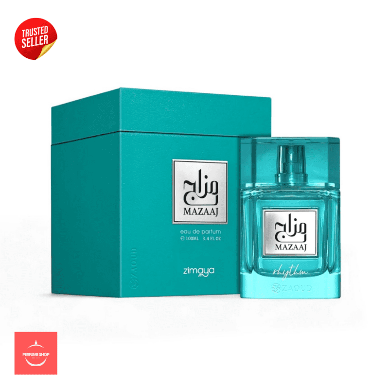 Zimaya Mazaaj Rhythm Eau De Parfum 100ml – Long Lasting Luxury Unisex Fragrance with Fresh Spicy Woody Notes