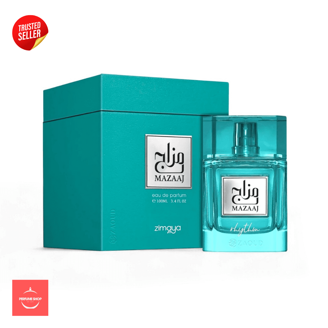 Zimaya Mazaaj Rhythm Eau De Parfum 100ml – Long Lasting Luxury Unisex Fragrance with Fresh Spicy Woody Notes